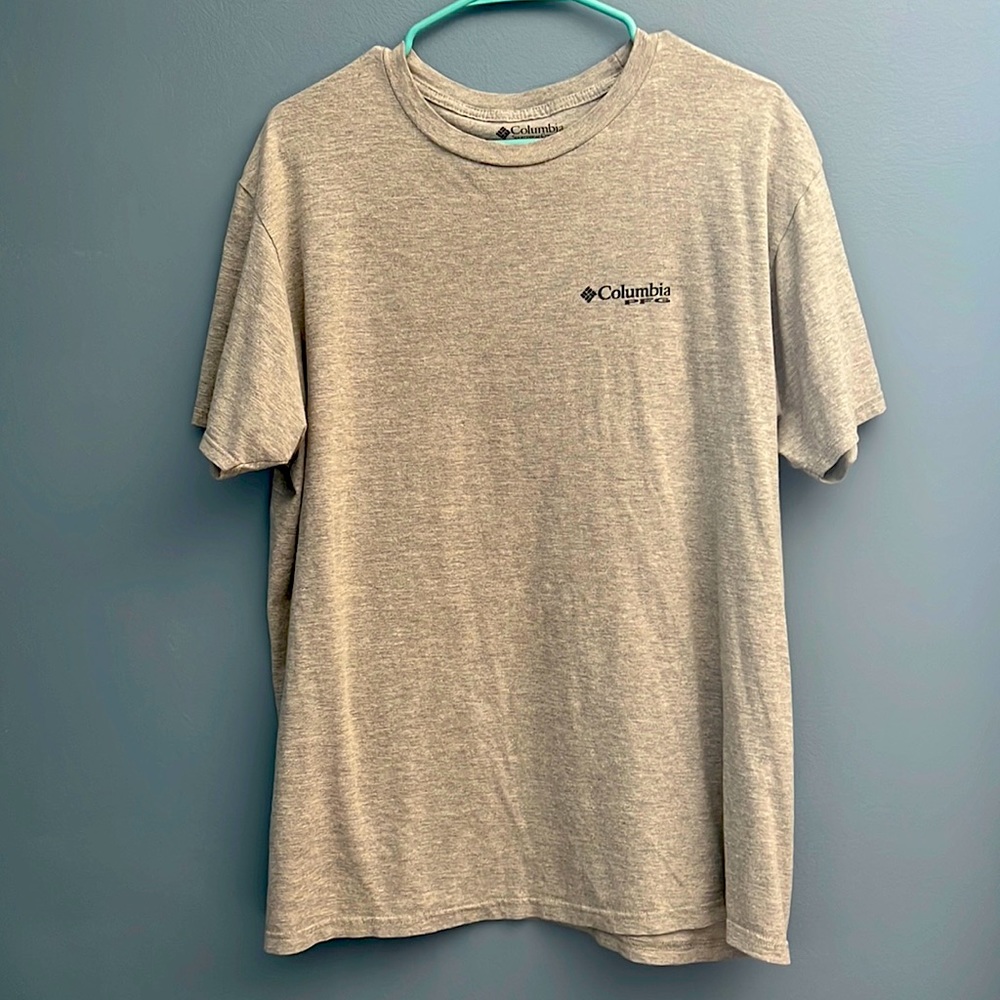 Columbia heather gray tee, size XL